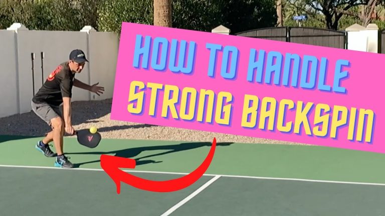 Is It Possible to Hit a Pickleball Serve With Backspin
