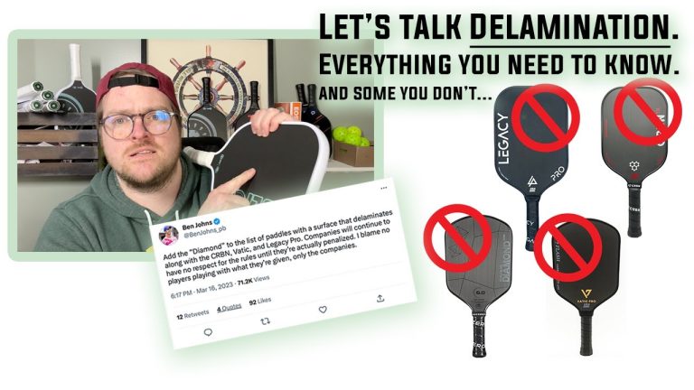 What is a Delaminated Pickleball Paddle